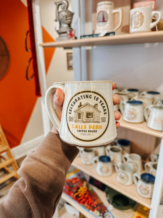 Falls Perk 10th Anniversary Mug